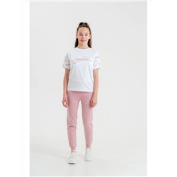 Детская футболка и спортивные штаны с круглым вырезом для девочек Mışıl