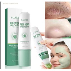 Очищающая пузырьковая маска для лица с экстрактом алоэ Sadoer Aloe Vera Small Bubble Facial Mask 100гр