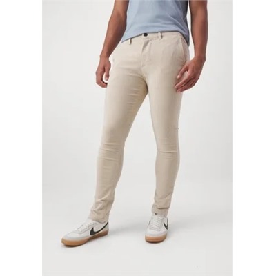Selected Homme - SLHSSLIM ROBIN PANTS - брюки из ткани - бежевые