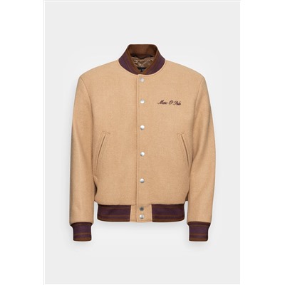 Marc O'Polo - JACKET COLLEGE - куртка-бомбер - серо-коричневый