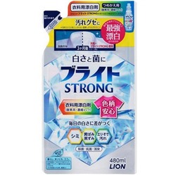 Кислородный гель-отбеливатель LION Bright Strong для стойких загрязнений с антибактериальным эффектом, м/у 480мл, Япония