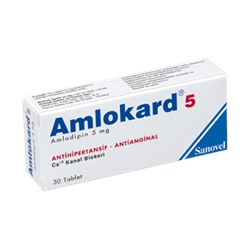 Amlokard 5 mg 90 Table/ амлодипин