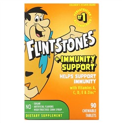 Flintstones, Мультивитамины для детей, плюс поддержка иммунитета, 90 жевательных таблеток