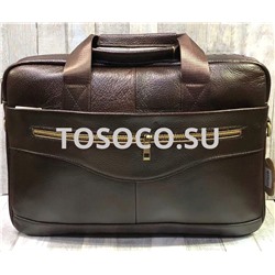 89029 brown  сумка натуральная кожа30х40