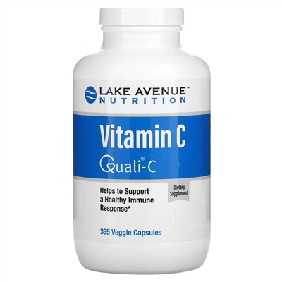 Lake Avenue Nutrition, витамин C, с Quali-C, 1000 мг, 365 растительных капсул