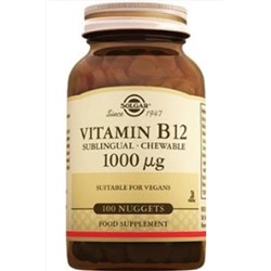 Solgar Vitamin B12 1000 Mcg 100 Tablet (DİL ALTI)
