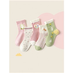 Набор детских носков «Зайка» в мягкой упаковке, 5 пар