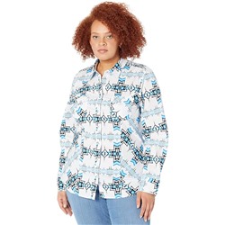Rock and Roll Cowgirl Aztec Western Snap Shirt B4S2035