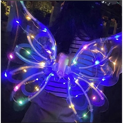 Электрические крылья-бабочки для девочек с музыкальными огнями,