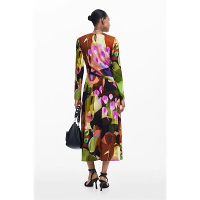 Printed midi dress M. Christian Lacroix