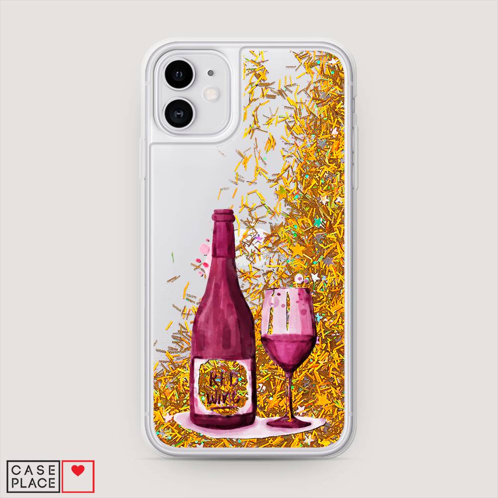 Жидкий чехол с блестками Red wine рисунок на iPhone 11 купить, отзывы,  фото, доставка - КАПУСТА │ Совместные покупки Краснодар, Краснодарский  край, Но