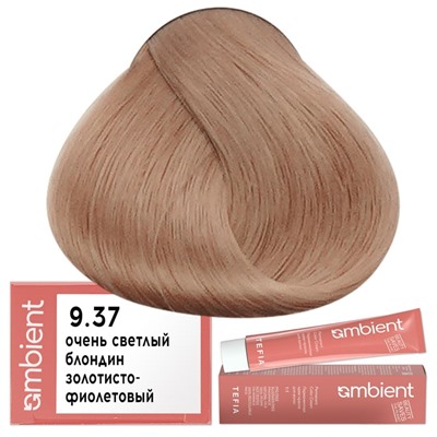 Крем-краска для волос AMBIENT 9.37, Tefia