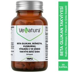 Venatura Beta Glukan Ekinezya Kuşburnu Vitamin C ve Çinko 30 Kapsül