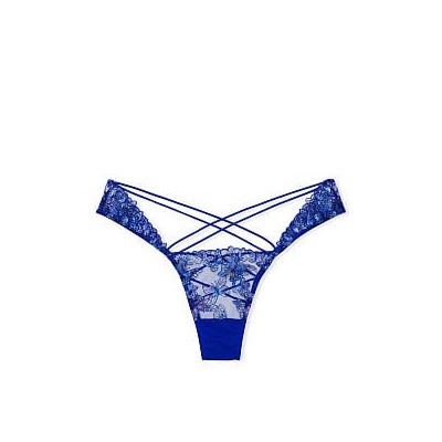 Butterfly Embroidery Strappy Open Back Panty