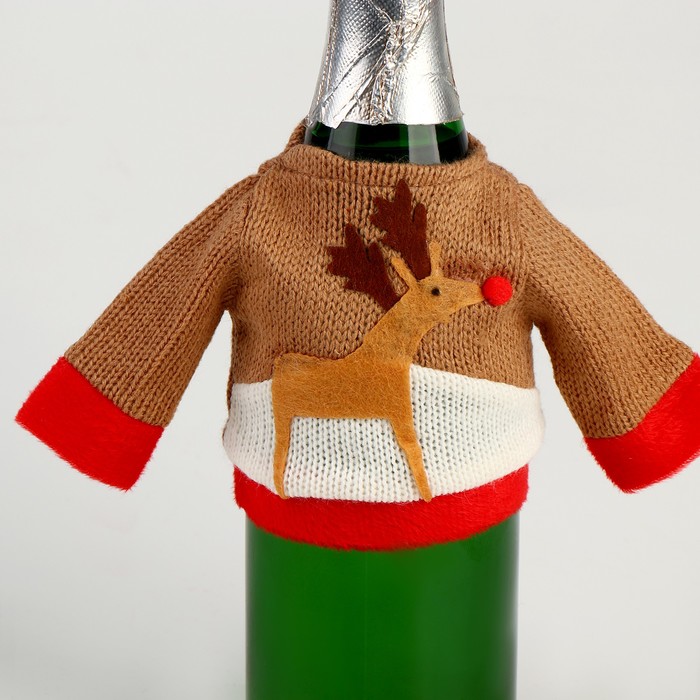 Как украсить бутылку шампанского на Новый год своими руками