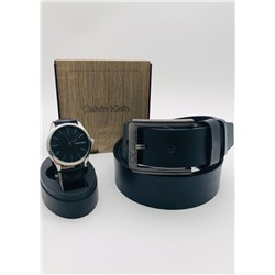 Подарочный набор для мужчины ремень, часы и коробка 2020584
