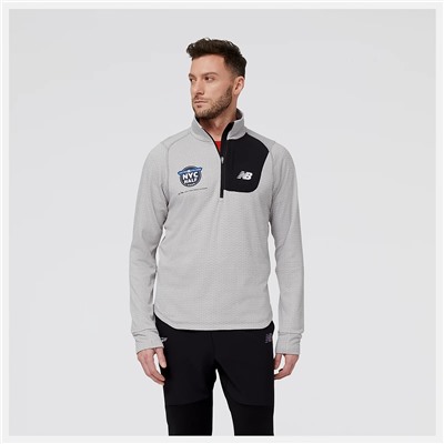 United Airlines NYC Half NB Heat Grid Half Zip