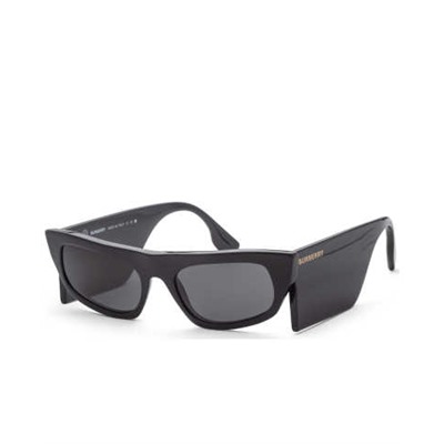 Burberry Women's Black Irregular Sunglasses, Burberry