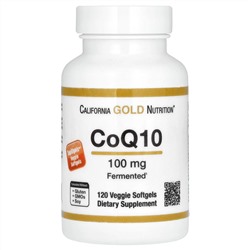 California Gold Nutrition, коэнзим Q10, 100 мг, 120 растительных капсул