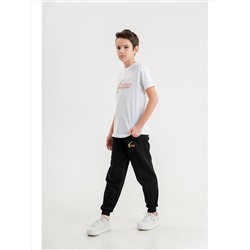 Mışıl Kids Детская футболка с короткими рукавами и спортивные штаны с круглым вырезом для мальчиков