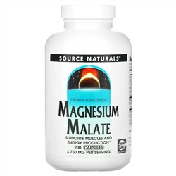 Source Naturals, малат магния, 3750 мг, 200 капсул (625 мг в 1 капсуле)