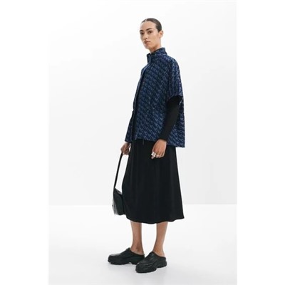 Geometric pattern poncho