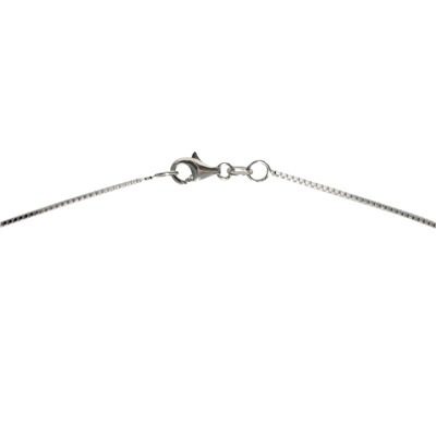 Collar - plata 925 - perla de Tahití - Ø de la perla: 9 - 10 mm
