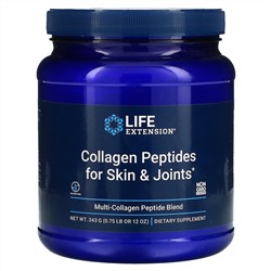 Life Extension, Collagen Peptides For Skin & Joints, смесь мультиколлагеновых пептидов, 343 г (12 унций)