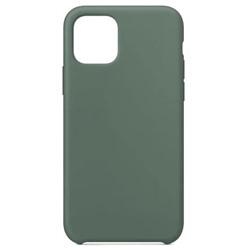 Силиконовый чехол для iPhone 12 Pro серо-зеленый