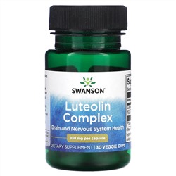 Swanson, Лютеолиновый комплекс, 100 мг, 30 вегетарианских капсул