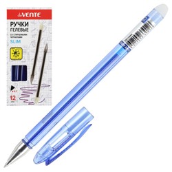Ручка гелевая, пиши-стирай, пишущий узел 0,7 мм, цвет чернил синий Slim deVENTE 5051844