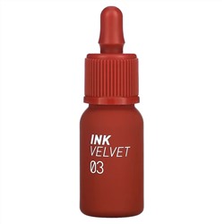 Peripera, Ink Velvet Lip Tint, 03 Red Only, 0.14 oz (4 g)