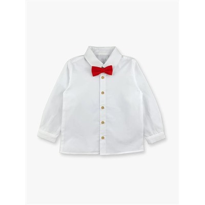 LUGGİ BABY Базовая рубашка с длинными рукавами и галстуком-бабочкой для мальчика