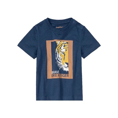 lupilu® Kleinkinder Jungen T-Shirts, 2 Stück, mit Rundhalsausschnitt