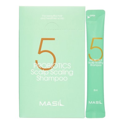 Шампунь для глубокого очищения кожи головы 5 probiotics scalp scaling shampoo, 20x8 мл