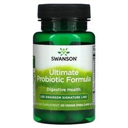 Swanson, Ultimate Probiotic Formula, 30 вегетарианских капсул Embo Ap