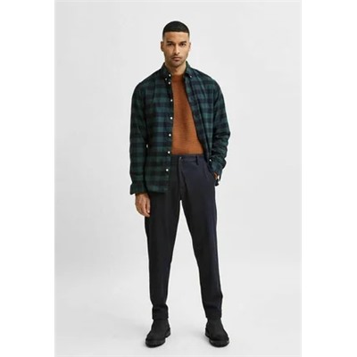 Selected Homme - БРЮКИ SLHSSLIMTAPERED YORK - Чино - темно-синий