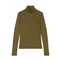 Marc O'Polo - LONGSLEEVE TURTLE NECK - Вязаный свитер - темно-коричневый