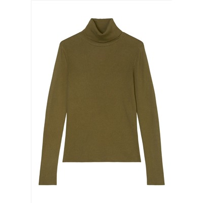 Marc O'Polo - LONGSLEEVE TURTLE NECK - Вязаный свитер - темно-коричневый