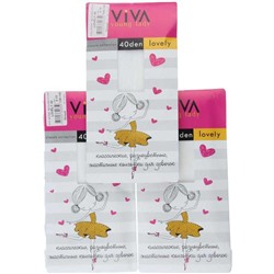 Колготки детские эластик 40den VIVA Lovely VL40C-111-001