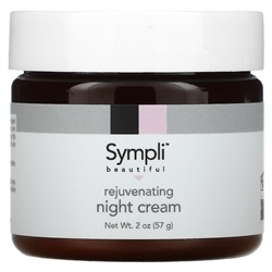 Sympli Beautiful, Омолаживающий ночной крем, 57 г (2 унции)