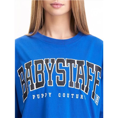 Футболка оверсайз Babystaff College синяя