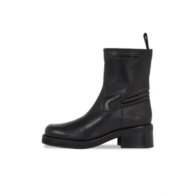 Calvin Klein Jeans - BIKER BOOT LTH WN - ботильоны - черный