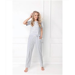 Женская трикотажная пижама с брюками Hearty Grey серый, Aruelle Литва