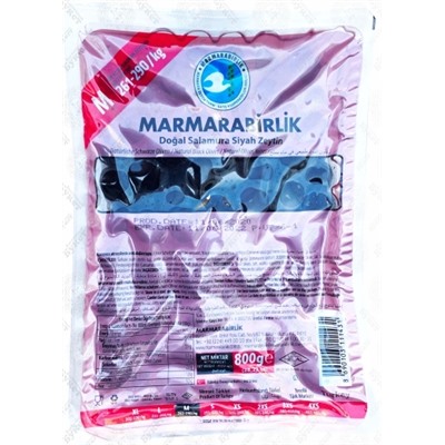 Маслины "Marmarabirlik" 0,8 кг М-261-290 вакуум 1/12 (розовая уп.)