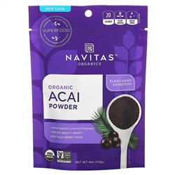 Navitas Organics, Органический порошок асаи, 113 г (4 унции)