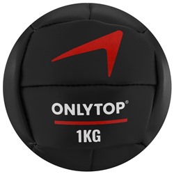 Медицинбол ONLYTOP, 1 кг, d=14 см