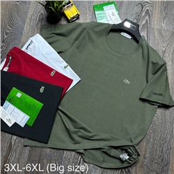 BIG SIZE 💪 𝐍𝐄𝐖 Collection 2024❤️‍🔥 LACO$TE ❤️‍🔥❤️‍🔥 ► Брендовая мужская футболка ​ ► Производство Турция 🇹🇷
