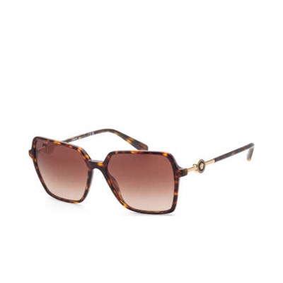 Versace Women's Brown Square Sunglasses, Versace