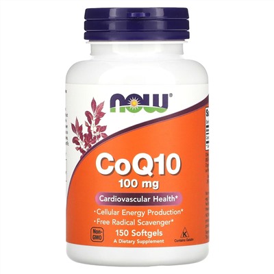 NOW Foods, CoQ10, 100 mg, 150 Softgels